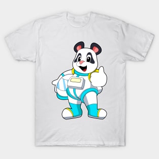 Panda as Astronaut with Costume T-Shirt